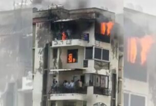 Massive fire